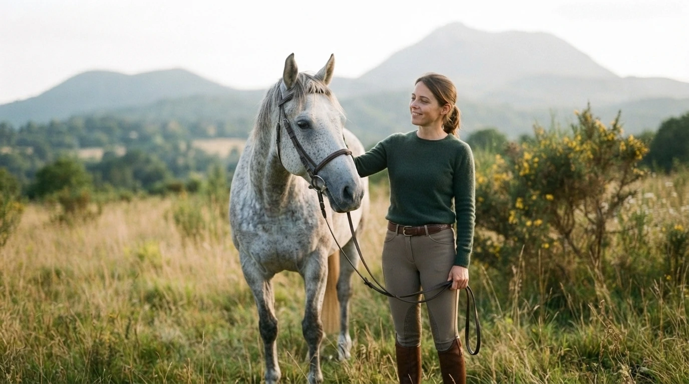 Cours d'équitation à Saint-Ennemond, Allier